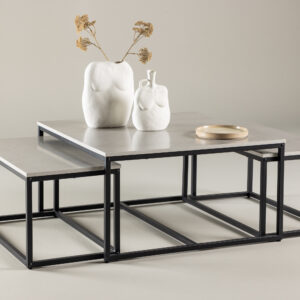 Solna – Table basse – Noir, Gris