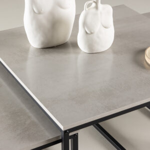 Solna – Table basse – Noir, Gris