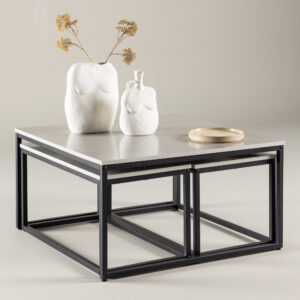Solna – Table basse – Noir, Gris