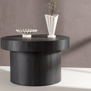 Malung – Table basse – Noir – ⌀80 cm