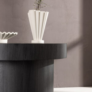 Malung – Table basse – Noir – ⌀80 cm