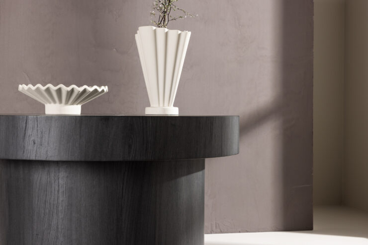 Malung – Table basse – Noir – ⌀80 cm