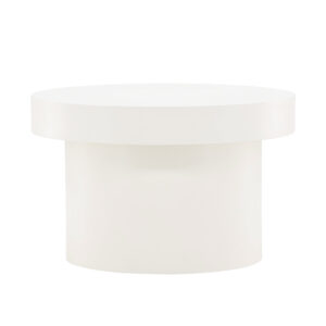 Malung – Table basse – Blanc – ⌀80 cm