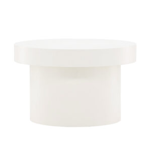 Malung – Table basse – Blanc – ⌀80 cm