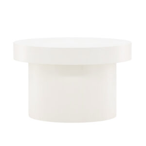 Malung – Table basse – Blanc – ⌀80 cm