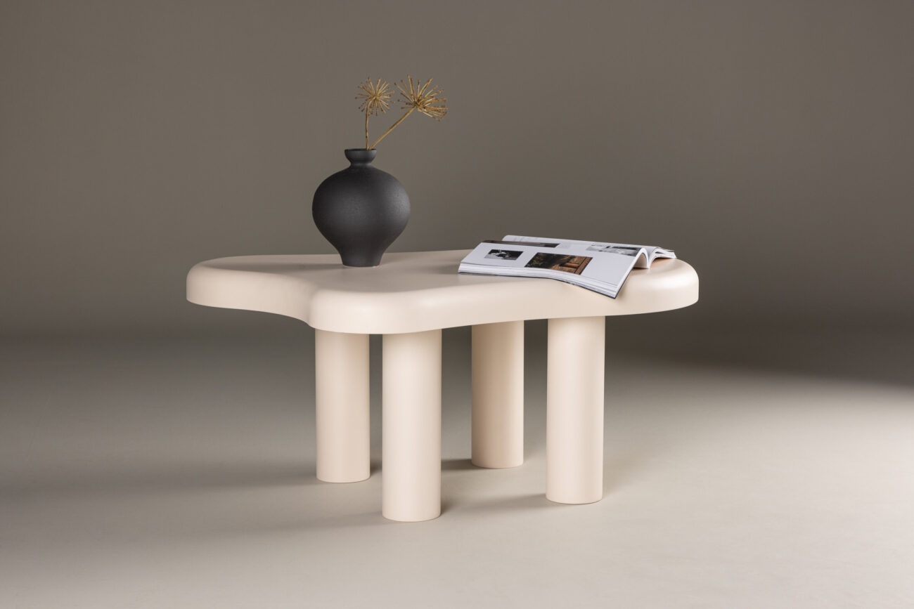 Strömstad – Table basse – Blanc – 100 x 71 cm