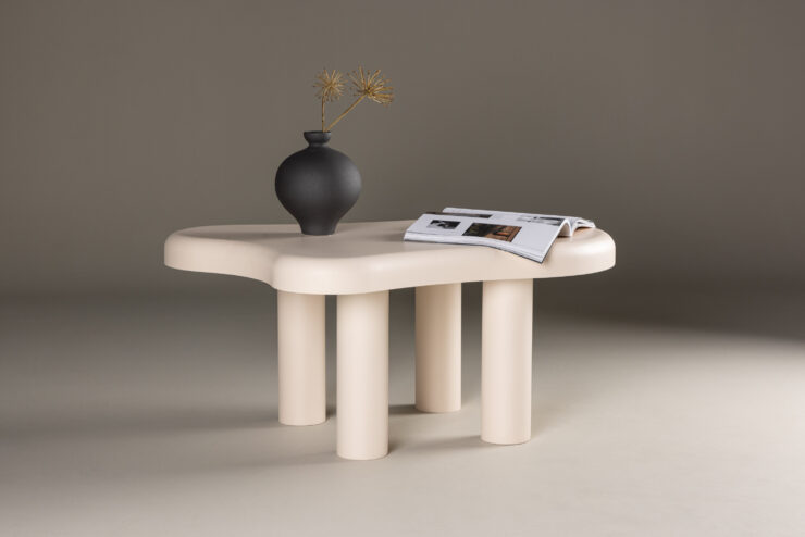 Strömstad – Table basse – Blanc – 100 x 71 cm