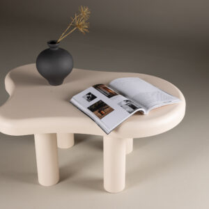 Strömstad – Table basse – Blanc – 100 x 71 cm