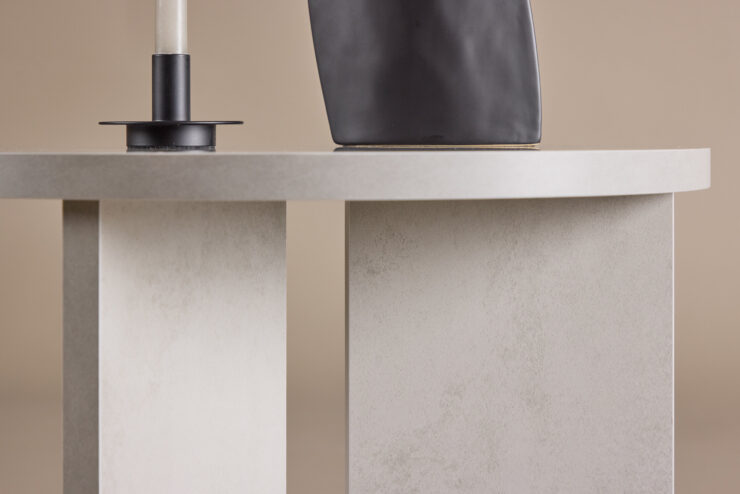 Söderhamn – Table basse – Gris – ⌀55 cm