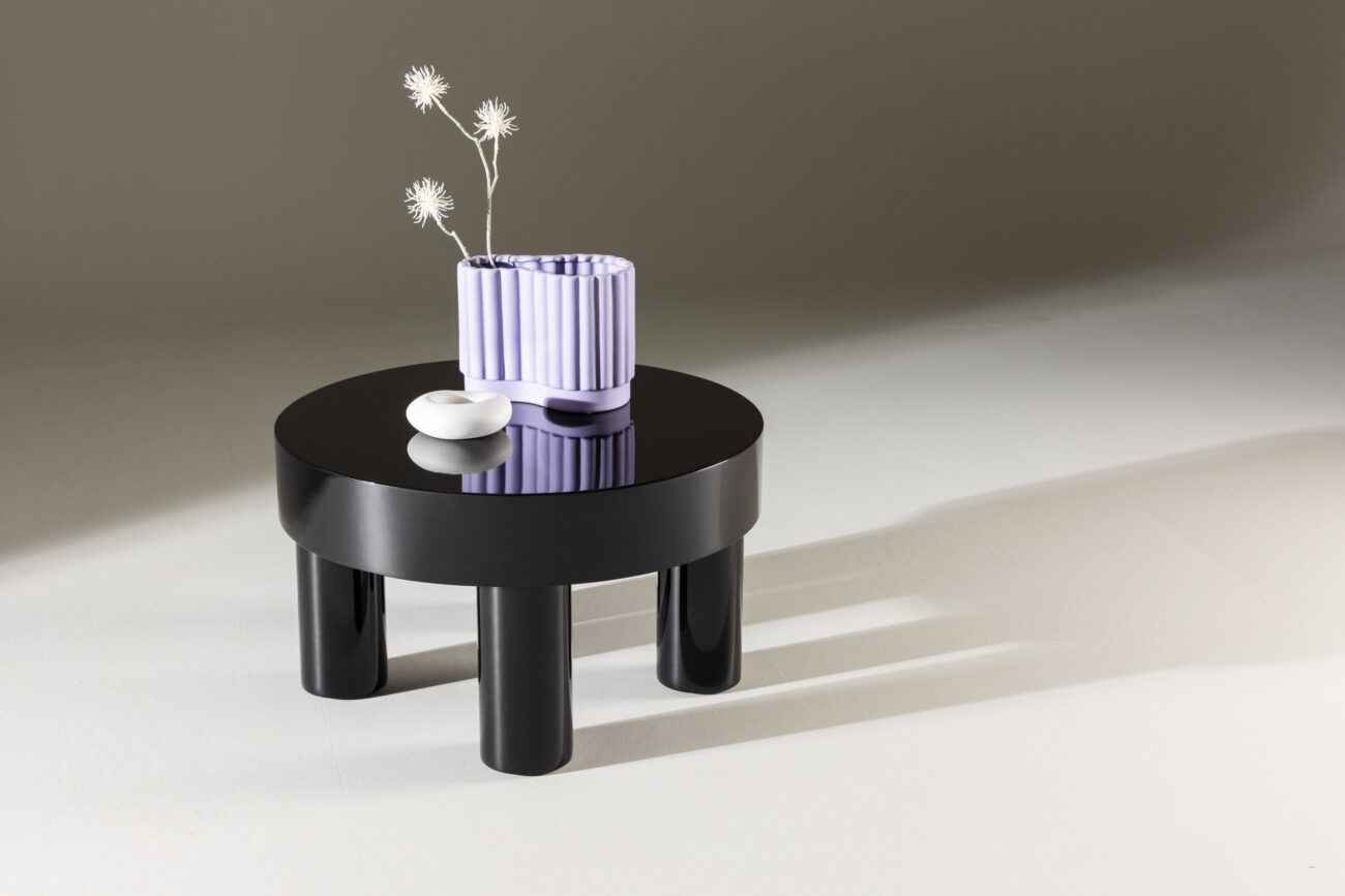 Varberg – Table basse – Noir – ⌀60 cm