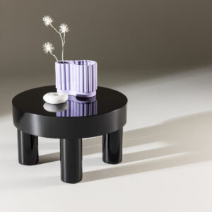 Varberg – Table basse – Noir – ⌀60 cm