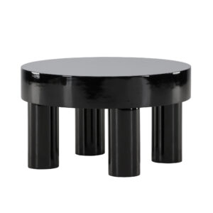 Varberg – Table basse – Noir – ⌀60 cm