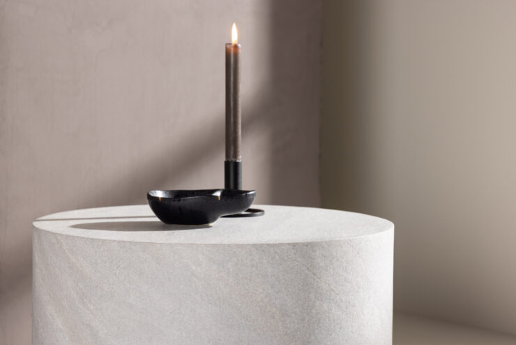 York – Table basse – Gris – ⌀50 cm