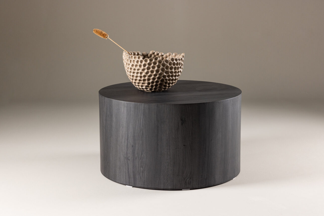 York – Table basse – Noir – ⌀80 cm
