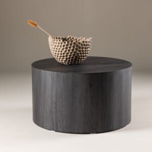 York – Table basse – Noir – ⌀80 cm