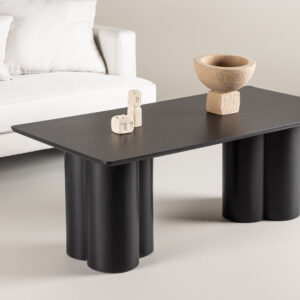 Olivia – Table basse – Noir – 120 x 60 cm