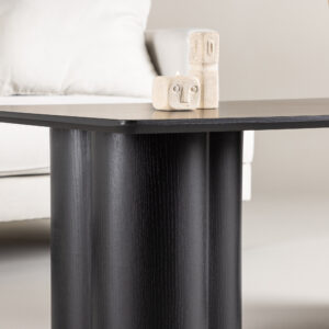 Olivia – Table basse – Noir – 120 x 60 cm