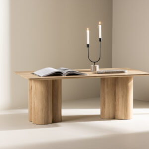 Olivia – Table basse – Naturel – 120 x 60 cm