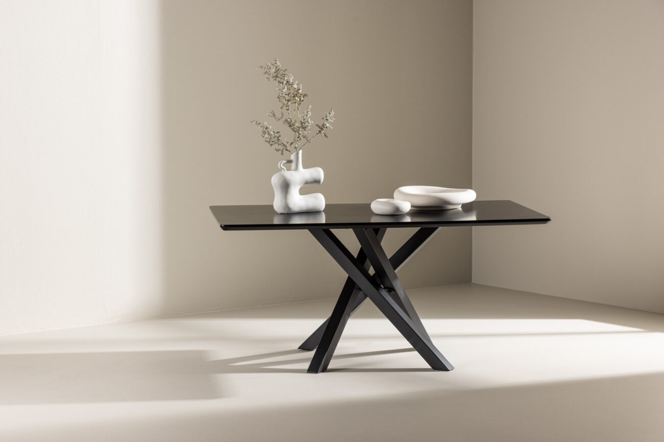 Piazza – Table basse – Noir – 100 x 60 cm