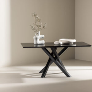 Piazza – Table basse – Noir – 100 x 60 cm