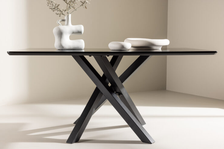 Piazza – Table basse – Noir – 100 x 60 cm