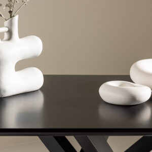 Piazza – Table basse – Noir – 100 x 60 cm