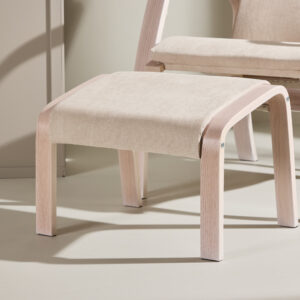 Grötö – Fauteuil lounge – Blanchi, Gris clair – 80 x 104 x 63 cm