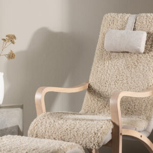 Fårö – Fauteuil lounge – Beige, Marron – 89 x 107 x 60 cm