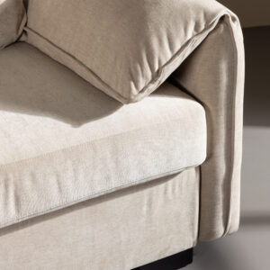 Malva – Canapé 3 places – Beige, Noir, Marron – 88 x 97 x 230 cm