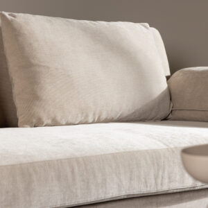 Malva – Canapé 3 places – Beige, Noir, Marron – 88 x 97 x 230 cm