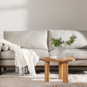 Olympos – Canapé 3 places – Beige, Naturel – 88 x 90 x 214 cm