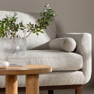 Olympos – Canapé 3 places – Beige, Naturel – 88 x 90 x 214 cm