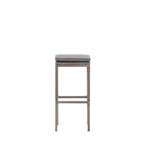 Alo – Chaise de bar – Gris – 38 x 76 x 38 cm
