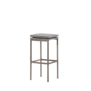 Alo – Chaise de bar – Gris – 38 x 76 x 38 cm