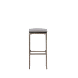 Alo – Chaise de bar – Gris – 38 x 76 x 38 cm