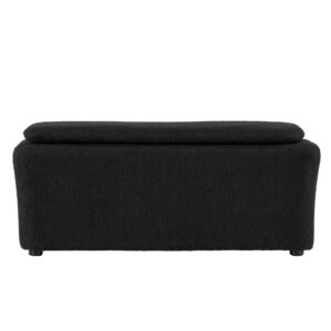 Laurel – Ottoman – Noir – 50 x 45 x 110 cm