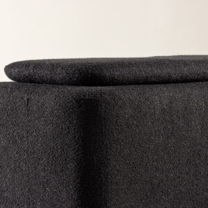 Laurel – Ottoman – Noir – 50 x 45 x 110 cm