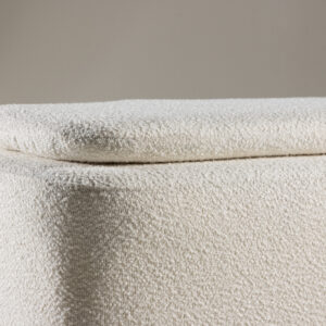 Laurel – Ottoman – Noir, Blanc – 110 x 51 x 46,5 cm