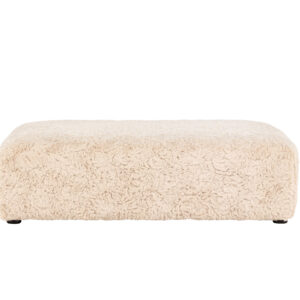Frankie – Pouf – Beige, Noir – 100 x 30 x 100 cm