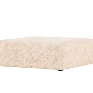 Frankie – Pouf – Beige, Noir – 100 x 30 x 100 cm
