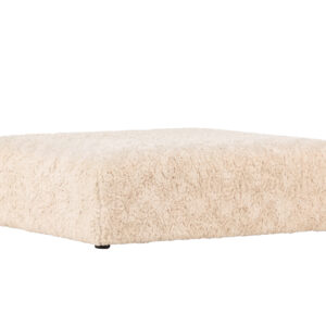 Frankie – Pouf – Beige, Noir – 100 x 30 x 100 cm