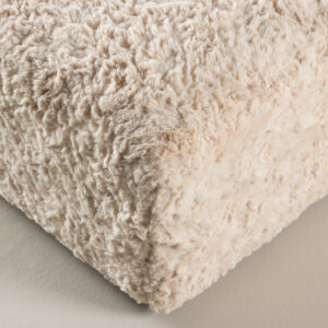 Frankie – Pouf – Beige, Noir – 100 x 30 x 100 cm