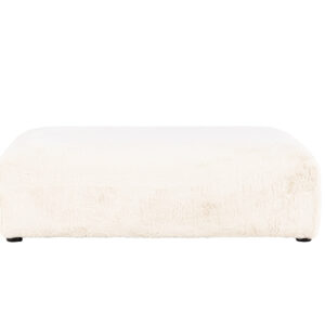 Davie – Pouf – Beige, Noir – 100 x 30 x 100 cm