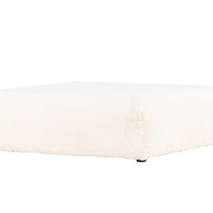 Davie – Pouf – Beige, Noir – 100 x 30 x 100 cm