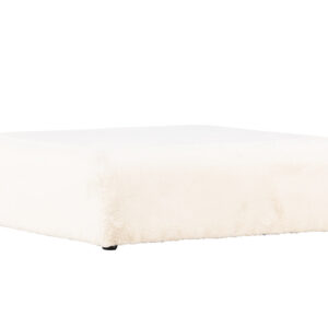 Davie – Pouf – Beige, Noir – 100 x 30 x 100 cm