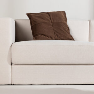 Lumi – Canapé 3 places – Noir, Blanc – 94 x 70 x 238 cm