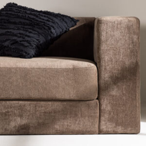 Lumi – Canapé 3 places – Noir, Marron – 94 x 70 x 238 cm