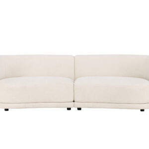 Cielo – Canapé 3 places – Noir, Blanc – 91 x 80 x 268 cm