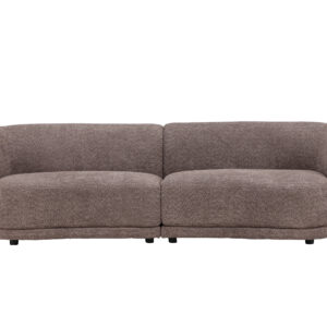 Cielo – Canapé 3 places – Noir, Marron – 91 x 80 x 268 cm