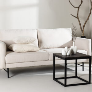 Sky – Canapé 3 places – Noir, Blanc – 88 x 69 x 198 cm